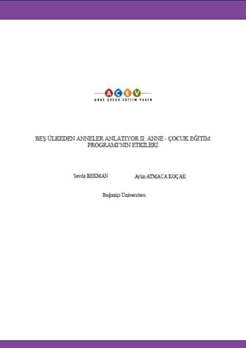 Beş Ülkeden Anneler Anlatıyor -2